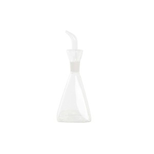 Ölfläschchen DKD Home Decor 250 ml 7 x 7 x 19,5 cm Durchsichtig Bor...