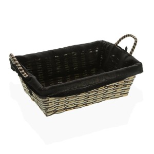 Brotkorb Versa Schwarz Bambus Seetang (19 x 9 x 27 cm) |  Küchenbox...