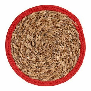 Untersetzer natürlich Rot Naturfaser (30 x 1 x 30 cm) (48 Stück) | ...