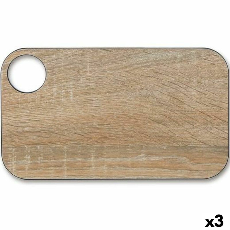 Schneidebrett Arcos Braun Harz 24 x 14 cm Faser (3 Stück) | Küchen... Schneidebrett Arcos Braun Harz 24 x 14 cm Faser (3 Stück) | Küchen...