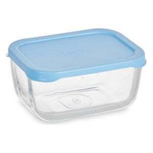 Lunchbox Pasabahce Snow Blau Durchsichtig Glas Polyäthylen 420 ml 1...