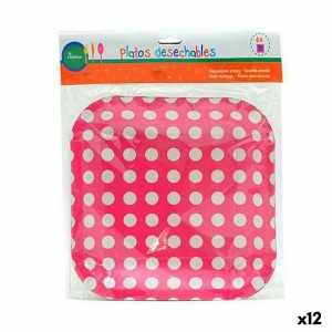 Geschirr-Set Punkte Einwegartikel 24 x 2 x 19 cm (12 Stück) |  Gesc...