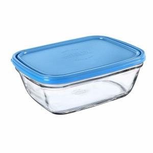 Rechteckige Lunchbox mit Deckel Duralex Freshbox Blau 1,7 L |  Brot...