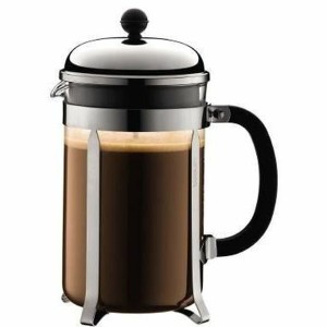 Kolben-Kaffeemaschine Bodum Chambord Edelstahl 1,5 L |  Kaffeemasch...