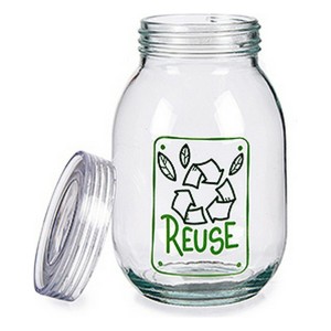 Gefäß Vivalto Reuse Durchsichtig 1,8 L Glas (4 Stück) |  Brotdosen,...