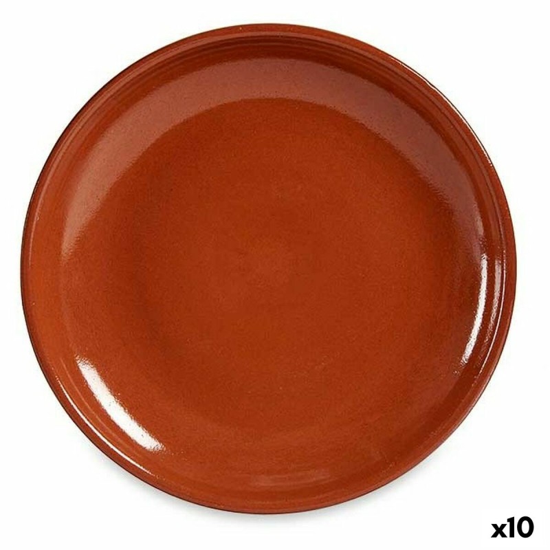 Flacher Teller Steingut 23 x 2 x 23 cm Fleisch (10 Stück) | Geschi... Flacher Teller Steingut 23 x 2 x 23 cm Fleisch (10 Stück) | Geschi...