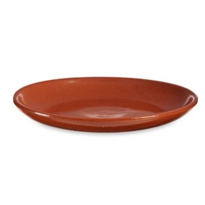 Flacher Teller Steingut 23 x 2 x 23 cm Fleisch (10 Stück) |  Geschi...