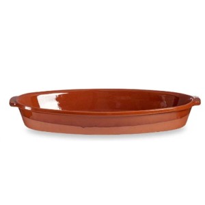Ofenschüssel Steingut 3 Stück 56 x 7,5 x 32 cm |  Geschirr, Tablett...