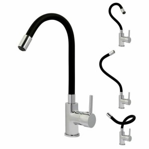 Mischbatterie Rousseau 4060589 Grau Schwarz/Grau Edelstahl Messing ...