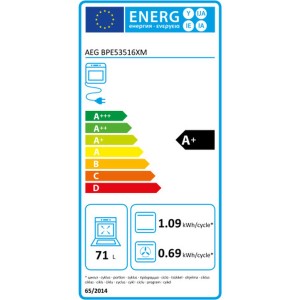 Pyrolytherd AEG BPE53516XM 3500 W 71 L |  Öfen   | Chef Up