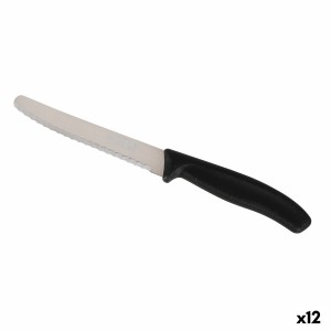 Messerset Quttin Schwarz Silberfarben 6 Stücke 21,2 cm (12 Stück) |...