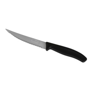 Steakmesser-Set Quttin Schwarz Silberfarben 11 cm 6 Stücke (12 Stüc...