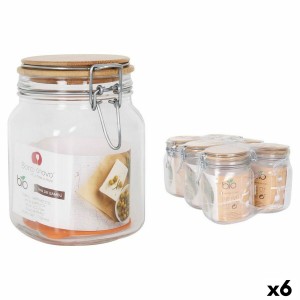 Topf Borgonovo Primizie Hermetischer verschluss Bambus 1L 10,5 x 10...
