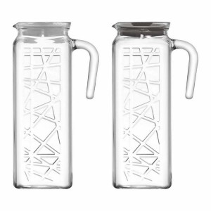 Kanne LAV Line Durchsichtig Kristall (6 Stück) (1,2 L) |  Gläser un...