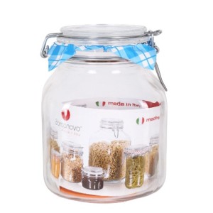 Topf Borgonovo Luftdicht Durchsichtig Kristall 2L 13 x 13 x 17,5 cm...