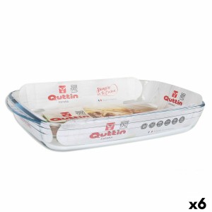 Ofenschüssel Quttin  Durchsichtig Glas rechteckig 3 L 35,4 x 22 x 5...