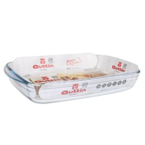 Ofenschüssel Quttin  Durchsichtig Glas rechteckig 3 L 35,4 x 22 x 5...