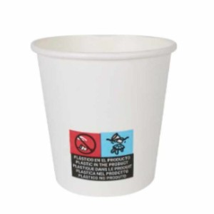 Gläserset Algon Pappe Einwegartikel Weiß 24 Stück 120 ml (100 Stück...