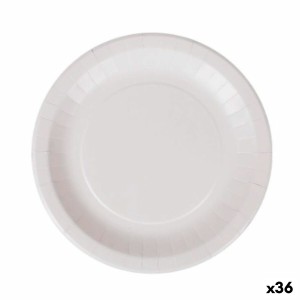 Geschirr-Set Algon Einwegartikel Weiß Pappe 28 cm (36 Stück) |  Ges...
