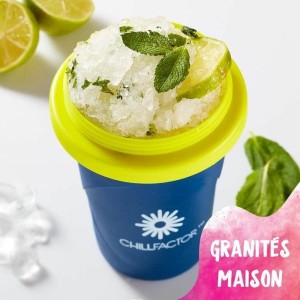 Becher für Eis und Slush-Eis mit Rezepten Bandai Chillfactor Granit...