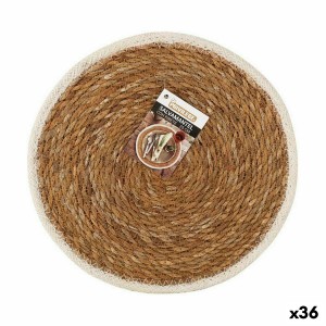 Untersetzer Privilege Seetang Braun Mit Einfassung Ø 25 cm (36 Stüc...