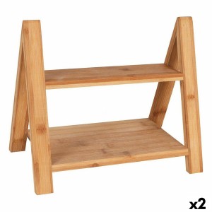 Servierbrett Viejo Valle Doppelte Höhe Bambus 33 x 19,5 x 18 cm (2 ...