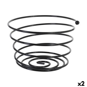 Obstschale Viejo Valle Schwarz Spirale Ø 26 x 17 cm (2 Stück) |  We...