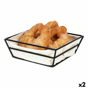 Brotkorb Viejo Valle Korb 100 % Baumwolle 20 x 20 x 7 cm (2 Stück) ...