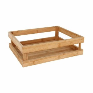 Tablett für Snacks Bambus 32,5 x 26,5 x 10 cm (3 Stück) |  Geschirr...