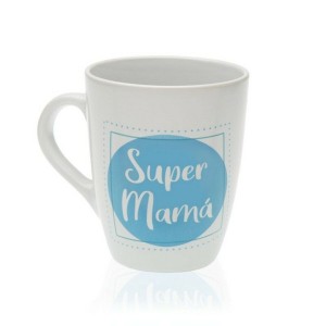Keramiktasse Versa Super Mamá Steingut (8,5 x 10 x 8,5 cm) |  Tasse...