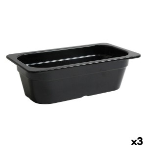 Kochschüssel Inde Schwarz 32,5 x 17,6 x 10 cm (3 Stück) |  Geschirr...