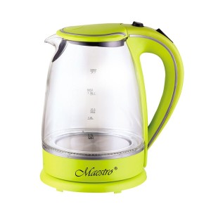 Wasserkocher Feel Maestro MR-064 grün Durchsichtig Glas 2000 W 1,7 ...