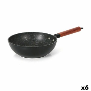 Wok Pfanne Quttin Doha Geschmiedetes Aluminium 50 x 28 x 9 cm (6 St...