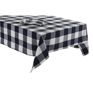 Tischdecke und Servietten DKD Home Decor 150 x 150 x 0,5 cm Blau We...