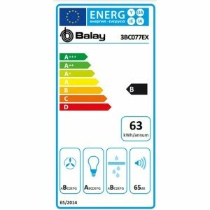 Hotte standard Balay 3BC077EX 75 cm 720 m3/h 65 dB 255W Acier |  Ho...