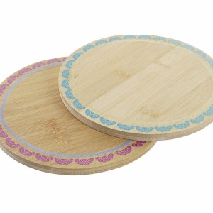 Untersetzer DKD Home Decor Boho 20 x 20 x 1 cm türkis Granatrot Kol...