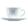 Lot de tasses avec soucoupes Luminarc 00106 (4 pcs) Blanc verre 280...