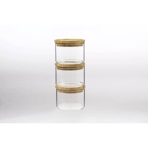 Set mit 3 Kanistern DKD Home Decor 10 x 10 x 7,5 cm |  Brotdosen, L...
