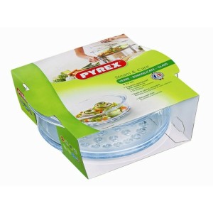 Oven Dish Pyrex Steam&Care Transparent Glass |  Plates, platters an...