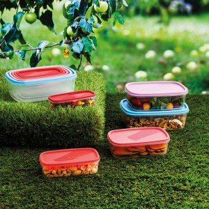 5 Lunchbox-Set Quid Habitat Kunststoff |  Brotdosen, Lebensmittelbe...