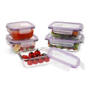 5 Lunchbox-Set Quid Frost Durchsichtig Glas (5 Stück) |  Brotdosen,...