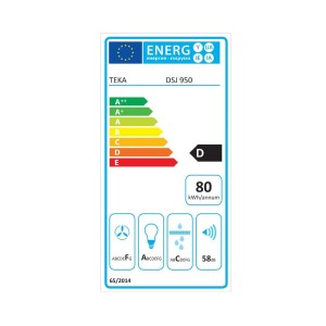 Hotte standard Teka 8421152157305 90 cm 401 m3/h 105W D Noir Acier ...