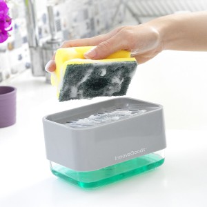 2-in-1 Soap Dispenser for the Kitchen Sink Pushoap InnovaGoods |  O...