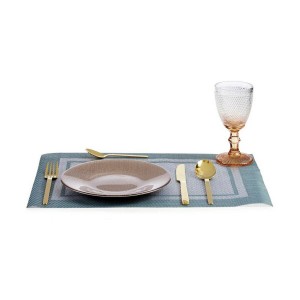 Flacher Teller Vivalto 3239121P-5 Gold Glas 21 x 2 x 21 cm |  Gesch...