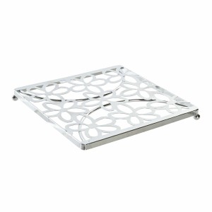 Dessous de plat DKD Home Decor Argenté Métal Plastique 18 x 18 x 1,...