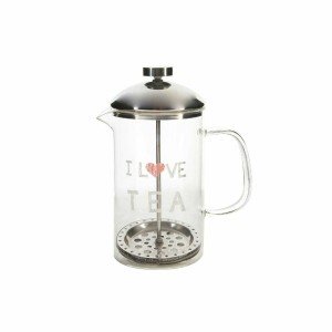 Teapot DKD Home Decor Transparent Stainless steel Silver Borosilica...