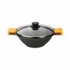 Poêle BRA Braisogona_A272028 Noir Noir/Orange Métal Aluminium Ø 24 ...