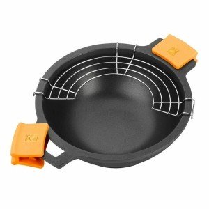 Poêle BRA Braisogona_A272028 Noir Noir/Orange Métal Aluminium Ø 24 ...