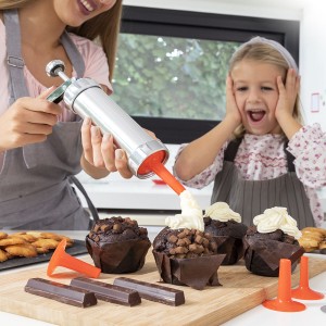 2-in-1 Biscuit Maker and Piping Gun Prekies InnovaGoods |  Decorati...