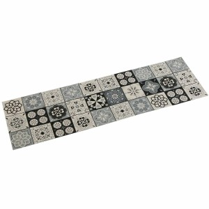 Chemin de Table Versa Mosaïque Noir Polyester (44,5 x 0,5 x 154 cm)...